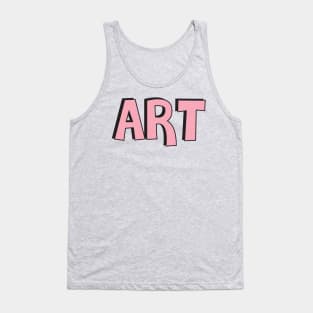 Film Crew On Set - Art - Pink Text - Front Tank Top